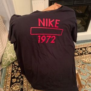 Nike T- Shirt Black Red lettering XXL for Men or Women